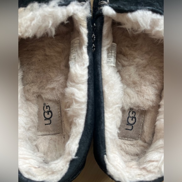 UGG Ansley Slipper Suede Fuzzy Loafer - Picture 3 of 5